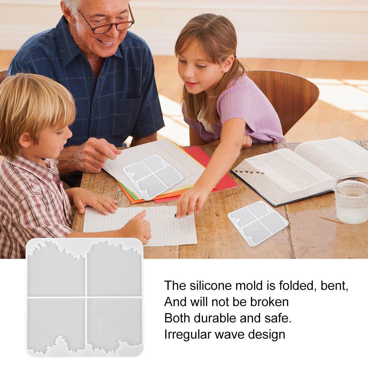 1 pièce, moule en silicone mul - Resin Ocean Wave Mold avis et prix