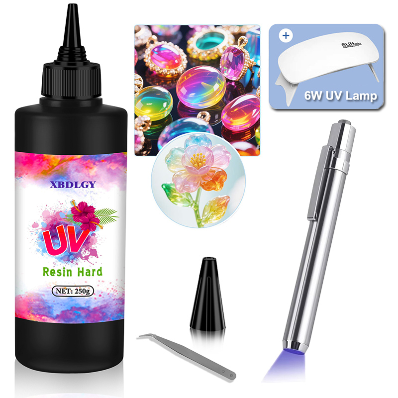 Colle dure en résine UV 200g/2 - Resin Craft Material avis et prix