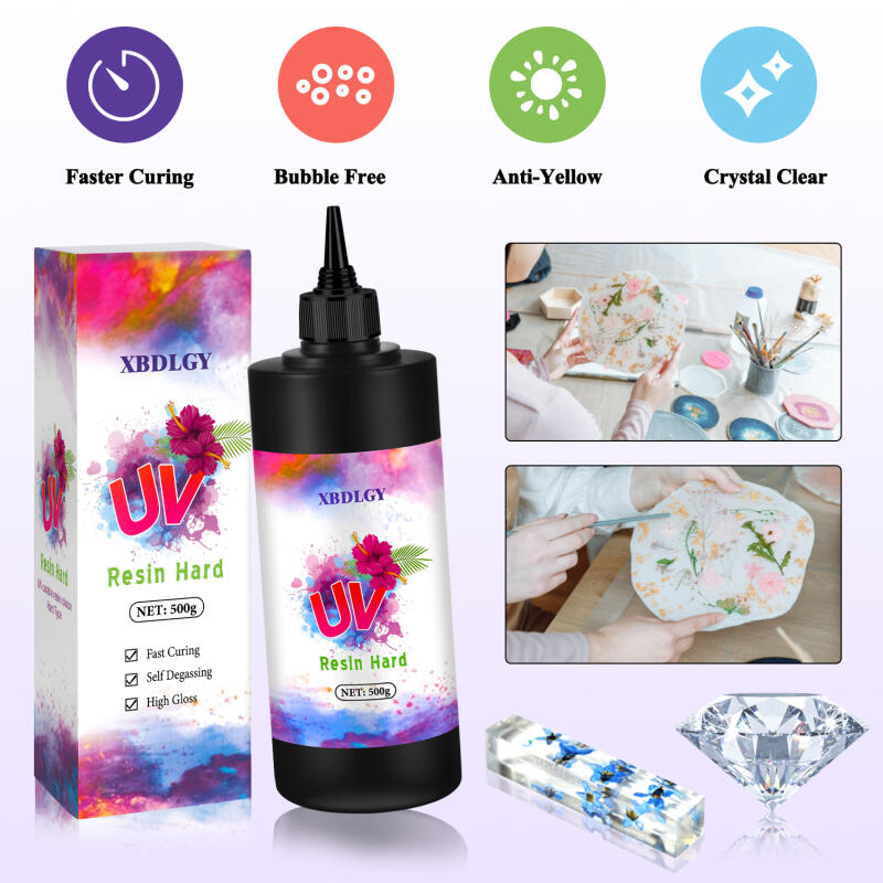 Colle dure en résine UV 200g/2 - Resin Craft Material avis et prix