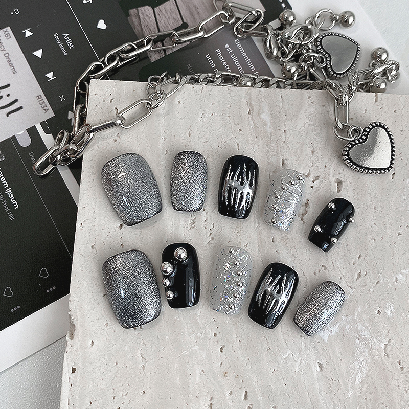 10 faux ongles courts carrés à - Resin Craft Material avis et prix