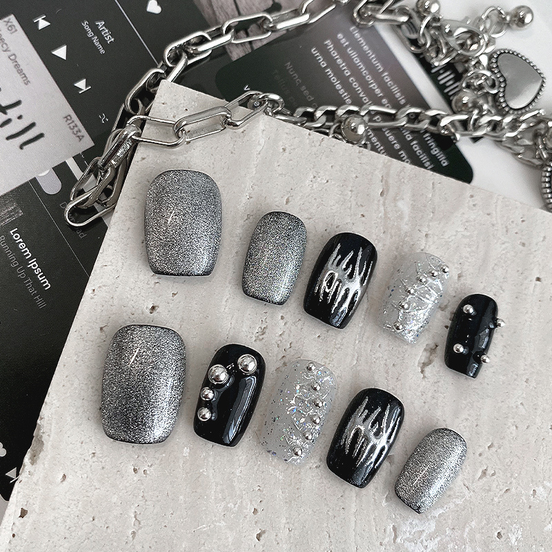 10 faux ongles courts carrés à - Resin Craft Material avis et prix