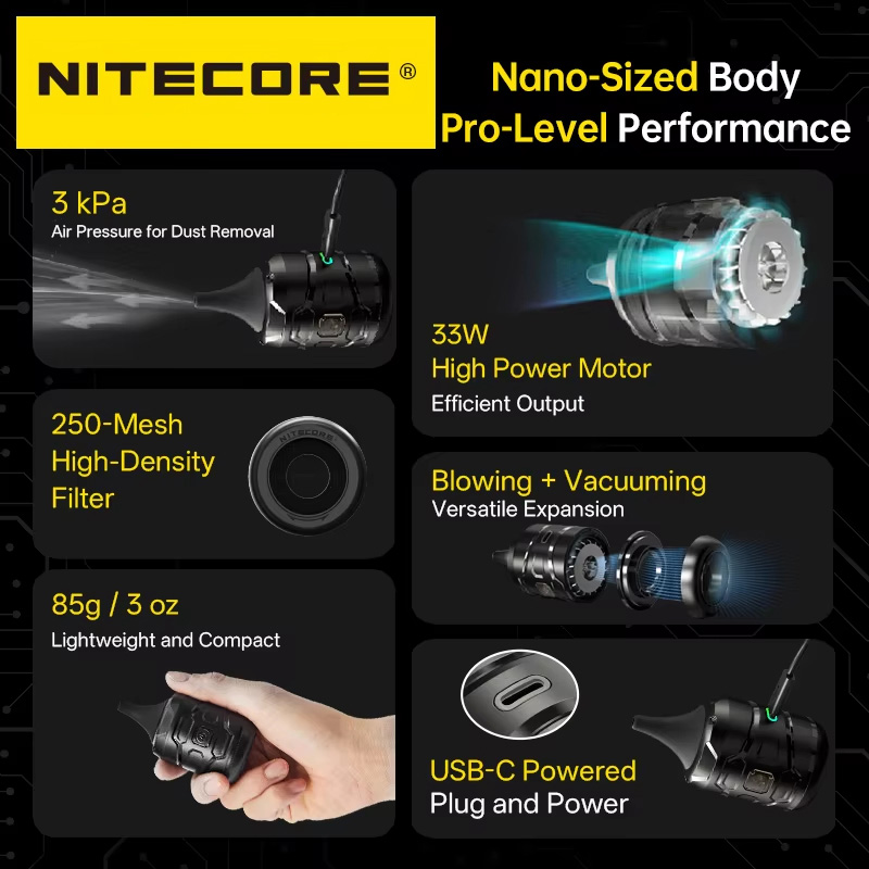NITECORE BB nano Souffleur Éle - Vacuum Chamber Small avis et prix