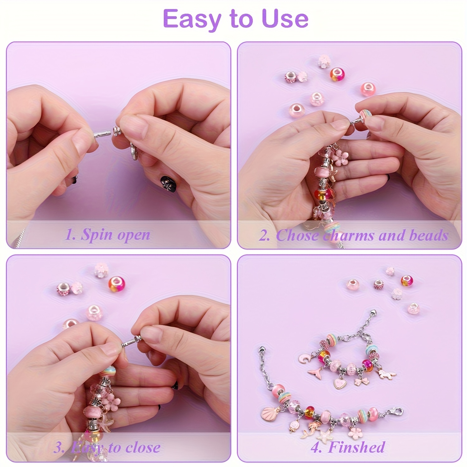 Kit de perlage 68 pièces avec  - Resin Jewelry Kit avis et prix
